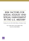 Image for Risk Factors for Sexual Assault and Sexual Harassment in the U.S. Military