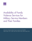 Image for Availability of Family Violence Services for Military Service Members and Their Families