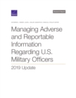 Image for Managing Adverse and Reportable Information Regarding U.S. Military Officers : 2019 Update