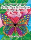 Image for Large Print Color By Numbers Butterflies &amp; Gardens Coloring Book For Adults