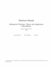 Image for Mechanical Vibration, 5th Edition, Solutions Manual: Theory and Application