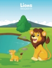 Image for Lions Coloring Book 1 &amp; 2