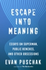 Image for Escape into meaning  : essays on Superman, public benches, and other obsessions