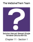Image for Solution Manual : Stewart Single Variable Calculus 8th Ed.: Chapter 11 - Section 1