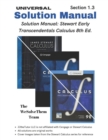 Image for Solution Manual : Stewart Early Transcendentals Calculus 8th Ed.: Chapter 1 - Section 3