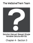 Image for Solution Manual : Stewart Single Variable Calculus 8th Ed.: Chapter 4 - Section 3