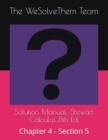 Image for Solution Manual : Stewart Calculus 8th Ed.: Chapter 4 - Section 5