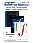 Image for Solution Manual : Stewart Early Transcendentals Single Variable Calculus 8th Ed.: Chapter 1 - Section 5