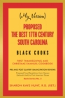 Image for (My Version) Proposed the Best 17Th Century South Carolina Black Cooks: First Thanksgiving and Christmas Emanuel Cookbook