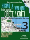 Image for Hiking &amp; Walking in the Island of Crete/Kriti Map 3 (East) Detailed Topographic Map Atlas 1