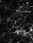 Image for Notebook : Blank Unlined Notebook, Black Marble Cover, Large Sketch Book 8.5 x 11