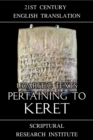 Image for Ugaritic Texts: Pertaining to Keret