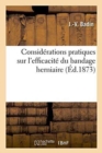 Image for Considerations Pratiques Sur l&#39;Efficacite Du Bandage Herniaire