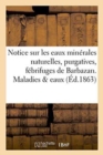 Image for Notice Sur Les Eaux Minerales Naturelles, Purgatives, Febrifuges de Barbazan. Maladies &amp; Eaux