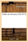 Image for Tables de Divisions