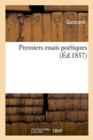 Image for Premiers Essais Poetiques