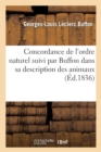 Image for Concordance de l&#39;Ordre Naturel Suivi Par Buffon Dans Sa Description Des Animaux