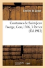 Image for Coutumes de Saint-Jean Poutge Gers 1306, 3 F?vrier
