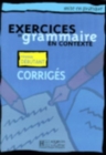 Image for Exercices de grammaire en contexte : Corriges A1 - niveau debutant
