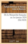 Image for de la Monarchie Francaise Au 1er Janvier 1824