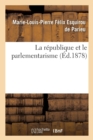 Image for La Republique Et Le Parlementarisme
