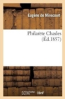 Image for Philarete Chasles