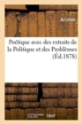 Image for Po?tique Avec Des Extraits de la Politique Et Des Probl?mes Traduction Fran?aise 2eme Edition