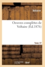 Image for Oeuvres Completes de Voltaire. Tome 37