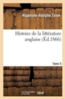 Image for Histoire de la Litt?rature Anglaise. T. 5