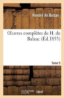 Image for Oeuvres Compl?tes de H. de Balzac. T5