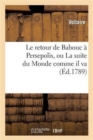 Image for Le Retour de Babouc ? Persepolis, Ou La Suite Du Monde Comme Il Va
