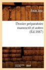 Image for Dossier Preparatoire Manuscrit Autres (Ed.1887)