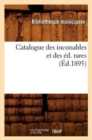 Image for Catalogue Des Incunables Et Des Ed. Rares (Ed.1895)