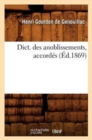 Image for Dict. Des Anoblissements, Accord?s (?d.1869)