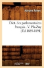 Image for Dict. Des Parlementaires Francais. Tome V. Pla-Zuy (Ed.1889-1891)