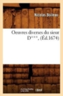 Image for Oeuvres Diverses Du Sieur D***, (?d.1674)