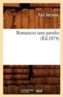 Image for Romances Sans Paroles (?d.1874)