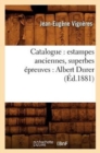 Image for Catalogue: Estampes Anciennes, Superbes ?preuves: Albert Durer (?d.1881)