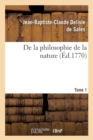 Image for de la Philosophie de la Nature. Tome 1 (?d.1770)