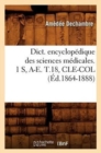Image for Dict. Encyclopedique Des Sciences Medicales. 1 S, A-E. T.18, Cle-Col (Ed.1864-1888)