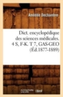 Image for Dict. Encyclopedique Des Sciences Medicales. 4 S, F-K. T 7, Gas-Geo (Ed.1877-1889)