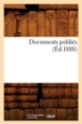 Image for Documents Publies (Ed.1888)