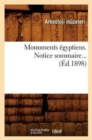 Image for Monuments Egyptiens. Notice Sommaire (Ed.1898)