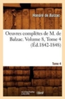 Image for Oeuvres Completes de M. de Balzac. Volume 8, Tome 4 (Ed.1842-1848)