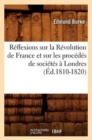 Image for Reflexions sur la Revolution de France