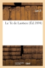 Image for Le Te de Laotseu