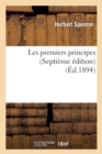 Image for Les Premiers Principes (Septi?me ?dition)