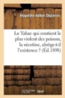 Image for Le Tabac Qui Contient Le Plus Violent Des Poisons, La Nicotine, Abrege-T-Il l&#39;Existence ?