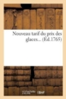 Image for Nouveau Tarif Du Prix Des Glaces...