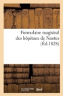 Image for Formulaire Magistral Des Hopitaux de Nantes